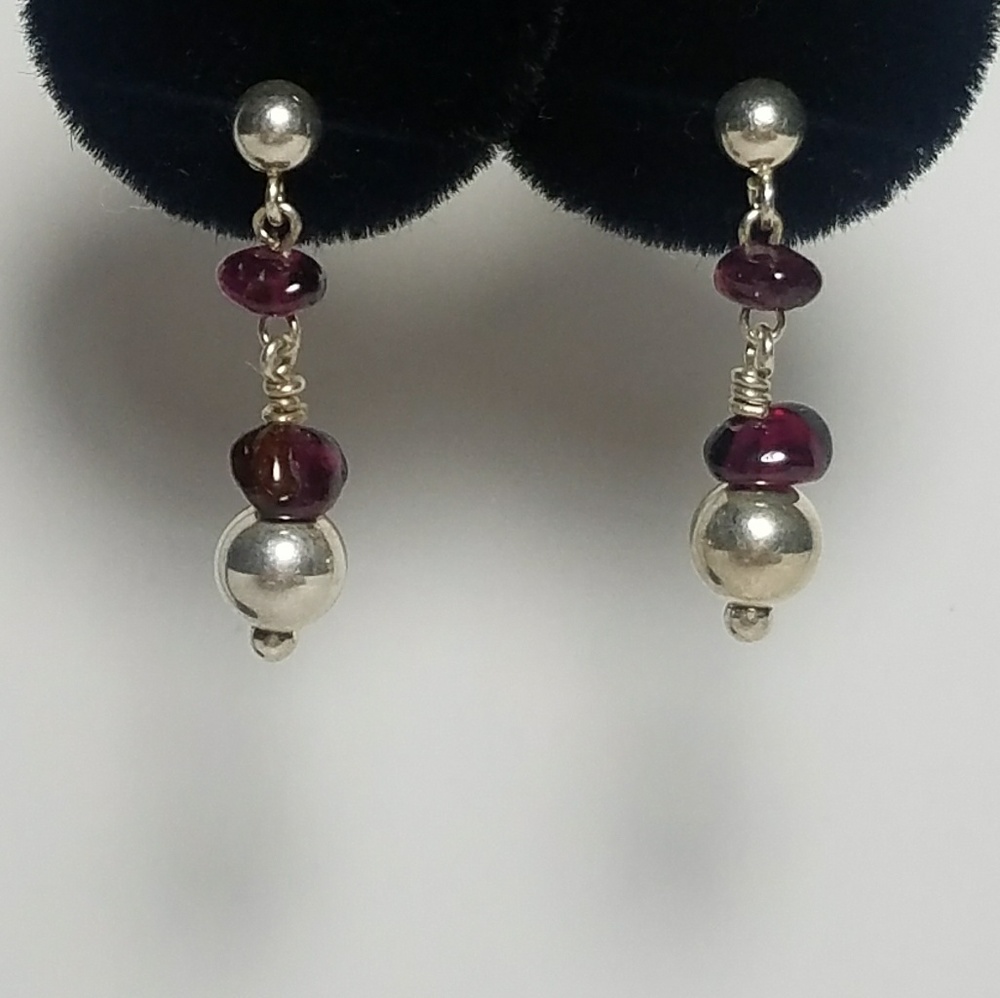 BOHO Garnet Earrings